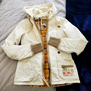 Billabong Hooded Jacket in light tan